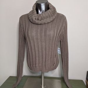 Charlotte Russe Taupe Crop Sweater